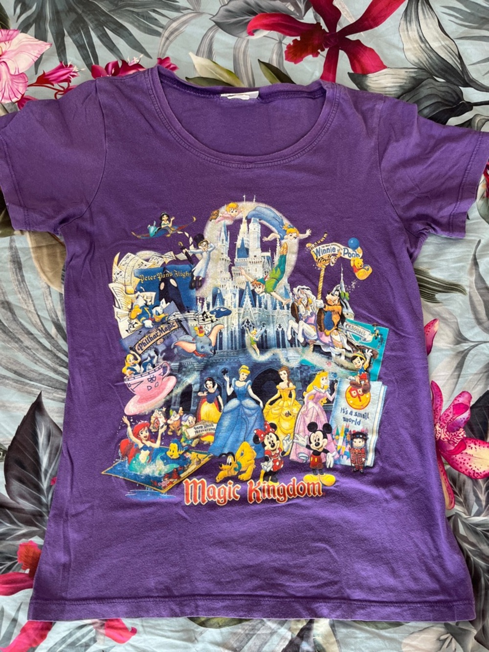 Disney Purple Magic Kingdom Short Sleeve Tee
